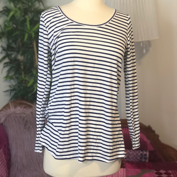 LULAROE STRIPED LONG SLEEVE SHIRT - Picture 4 of 4